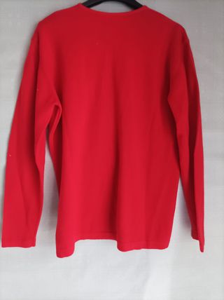 Maglia Jean Pascale Rossa Scollo V Tg S