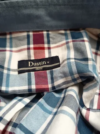 Camisa Dustin Cuadros Azul Rojo Blanco