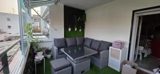 Set Muebles Porche Davos Aluminio Ratán 6 Pers