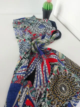 Blusa tipo Desigual multicolor