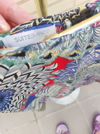 Blusa tipo Desigual multicolor