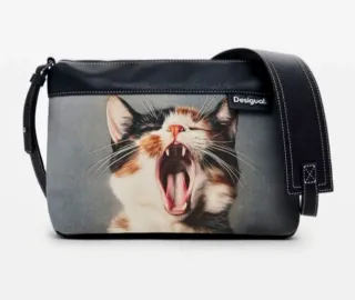 Bolso Desigual gato multicolor