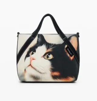 Bolso Desigual gato multicolor