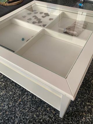 Mesa Liatorp de Ikea con cristal