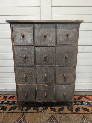 Cajonera Vintage Madera y Metal