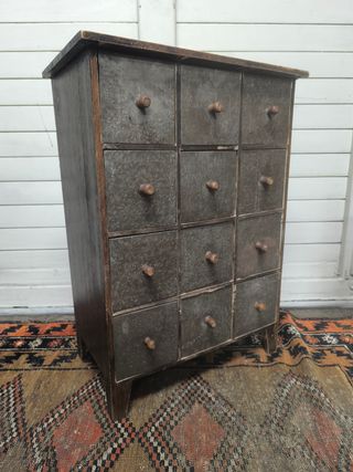 Cajonera Vintage Madera y Metal