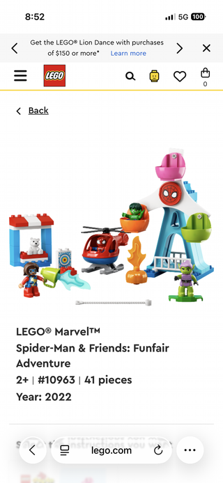 LEGO DUPLO 10963 Spiderman y Amigos