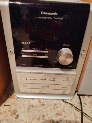 Equipo de música Panasonic Plata