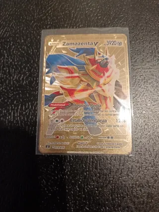 Carta Pokémon Zamazenta V Dorada Metálica
