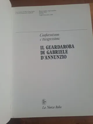 IL GUARDAROBA DI GABRIELE D'ANNUNZIO