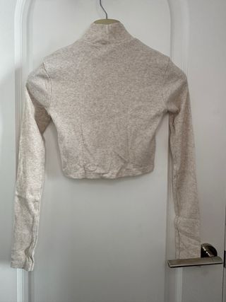 Camiseta Manga Larga beige pull&bear