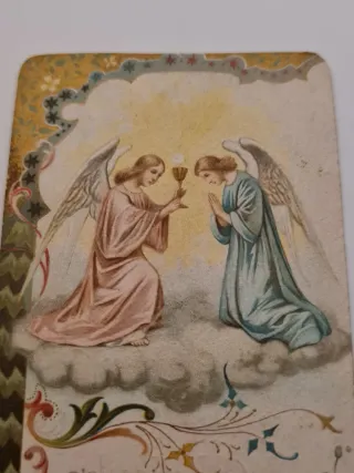 Antigua estampa religiosa, año 1904