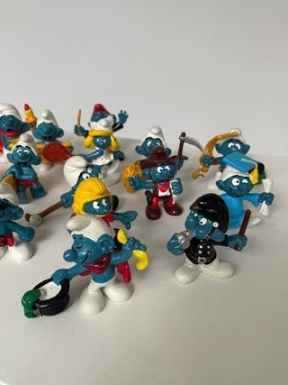 Lotto 22 Puffi Schleich Peyo Anni 70-80