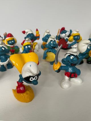 Lotto 22 Puffi Schleich Peyo Anni 70-80