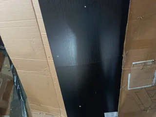 Escritorio oficina 3 estantes negro