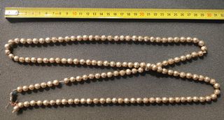 Collana perle barocche beige/oro