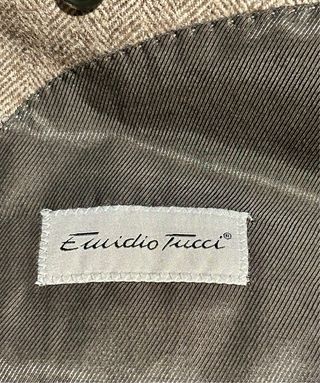 Americana Emilio Tucci Lana Espiga Talla 60