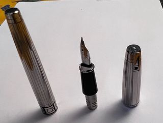 Penna stilografica Dupont Olympo platino