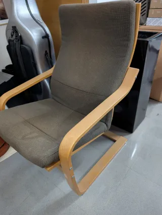 Sillón Ikea Tela y Madera