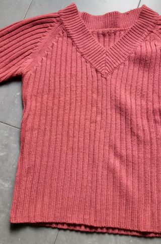 Jersey de punto salmón talla única