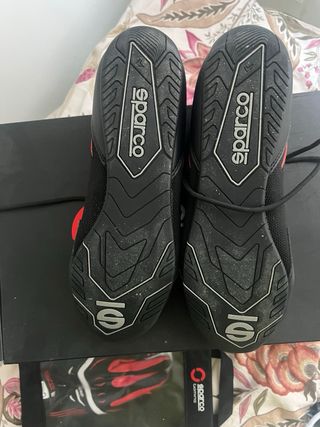 Botas Sparco Talla 41 Negras y Rojas