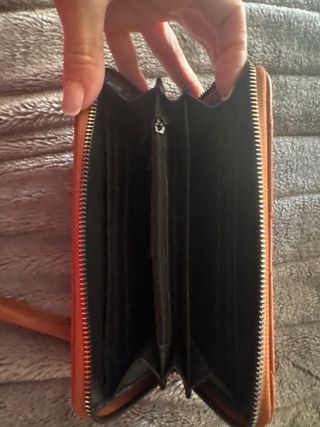 Portafoglio donna con cuore trapuntato