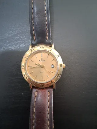 Orologio Bulova Donna Oro e Pelle Marrone