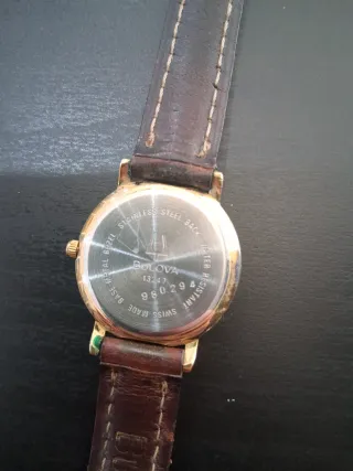 Orologio Bulova Donna Oro e Pelle Marrone