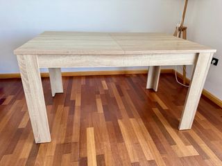Mesa comedor extensible madera