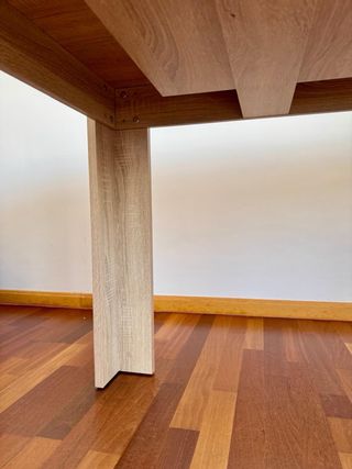 Mesa comedor extensible madera