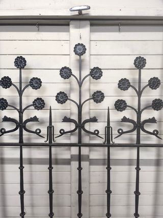 Cabeceros de forja antiguos. Pareja