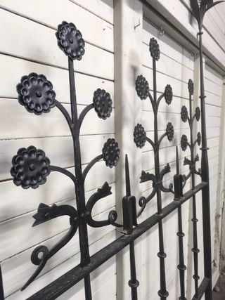 Cabeceros de forja antiguos. Pareja