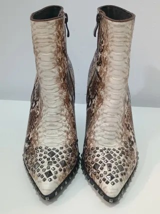 Botines Alma en Pena Talla 37 Piel Serpiente