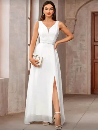 Vestido de Novia Largo Blanco