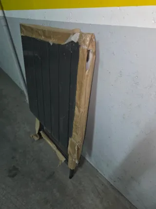 Mesa plegable madera y aluminio