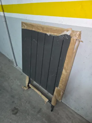 Mesa plegable madera y aluminio