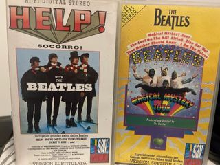 2 Películas VHS The Beatles: Help! y Magical Myste