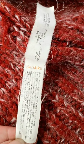 Bershka Sudadera Tricolor con Cremallera