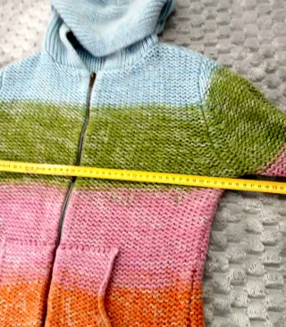 Bershka Sudadera Tricolor con Cremallera