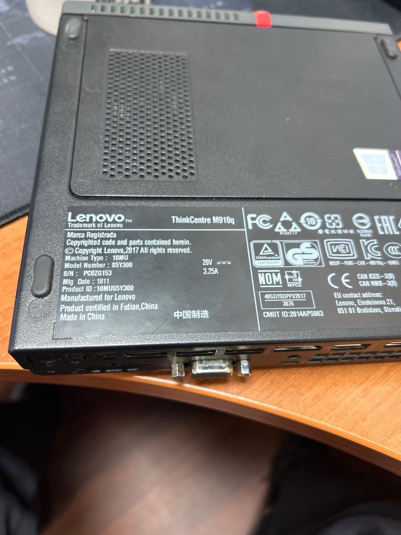 Lenovo M910q i3-7100T 8GB RAM 500gb HD afbeelding 2