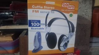 Cuffie stereo wireless FM ricaricabili Cobra
