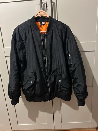 Chaqueta Bomber H&M Negra T.S