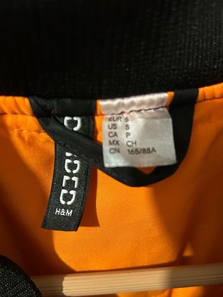 Chaqueta Bomber H&M Negra T.S