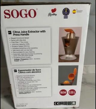 Exprimidor SOGO Citrus Juice Extractor 160W