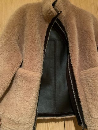 Chaqueta Zara borreguillo doble faz