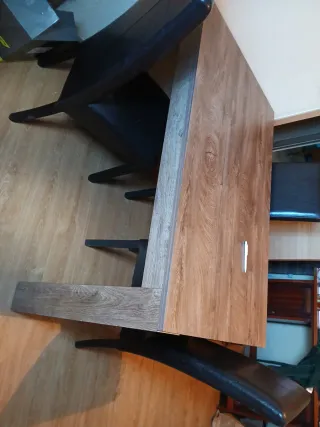 Mesa de salón y 34 sillas de comedor