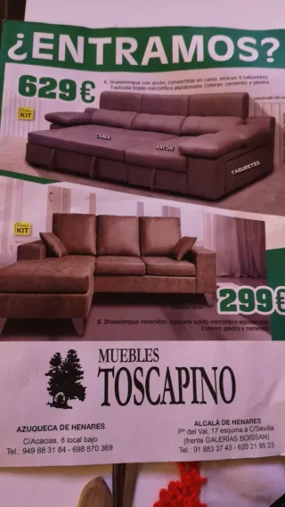 Sofá 3 plazas con chaiselongue reversible