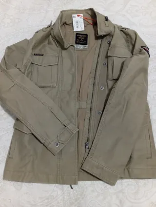 Superdry, Cazadora Militar Beige Talla M
