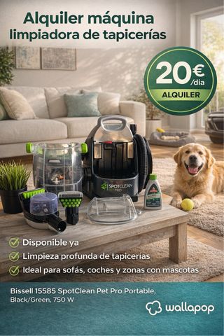 Alquiler limpiatapicerías BISSELL SpotClean PetPro