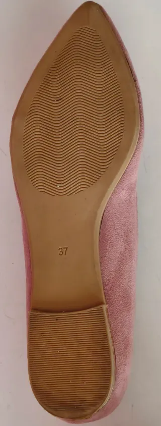 Bailarinas rosa lazo dorado talla 37